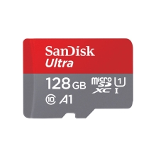 Paměťová karta micro SDXC SANDISK Ultra 128 GB (class 10, UHS-I, 120 MB/s) + adaptér