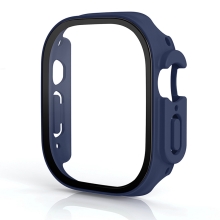 Tvrzené sklo + rámeček pro Apple Watch Ultra 49mm - tmavě modrý