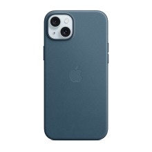 Originální kryt pro Apple iPhone 15 Plus - MagSafe - FineWoven umělá kůže - tichomořsky modrý