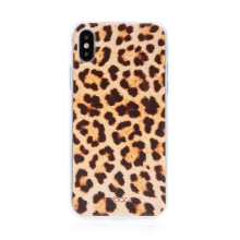 Kryt BABACO pro Apple iPhone X / Xs - gumový - leopardí vzor