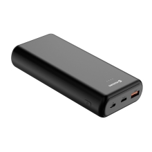 Externí baterie / power bank SWISSTEN Power Line - USB + USB-C - 20000 mAh - černá