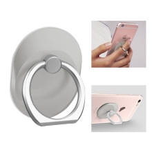 Stojánek / prsten na zadní stranu Apple iPhone - kovový - stříbrný