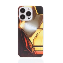 Kryt MARVEL pro Apple iPhone 13 Pro - dramatický Iron Man - gumový