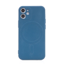 Kryt pro Apple iPhone 12 mini - podpora MagSafe - silikonový - modrý
