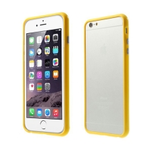 Plasto-gumový rámeček / bumper pro Apple iPhone 6 Plus / 6S Plus - žlutý