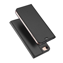 Puzdro DUX DUCIS pre Apple iPhone 7 / 8 / SE (2020) / SE (2022) - syntetická koža - čierne