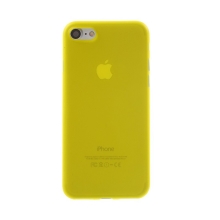Kryt / obal pro Apple iPhone 7 / 8 / SE (2020) - ochrana čočky - ultratenký - plastový - matný - žlutý