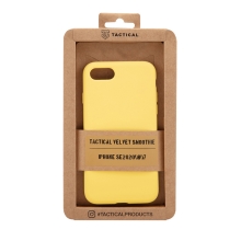 Kryt TACTICAL Velvet Smoothie pro Apple iPhone 7 / 8 / SE (2020) / SE (2022) - příjemný na dotek - silikonový - banánově žlutý