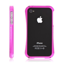 Kvalitní hliníkový bumper Cleave pro Apple iPhone 4S - růžový