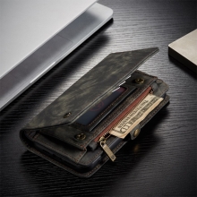 Pouzdro CASEME pro Apple iPhone 11 Pro - peněženka + odnímatelný kryt na telefon - prostor na doklady - šedé