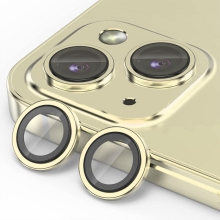 Tvrdené sklo pre Apple iPhone 15 / 15 Plus - na objektív fotoaparátu - žlté