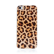 Kryt BABACO pro Apple iPhone 5 / 5S / SE - gumový - leopardí vzor