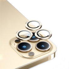 Tvrzené sklo (Temperd Glass) BENKS pro Apple iPhone 14 Pro / 14 Pro Max - na čočky kamery - zlaté