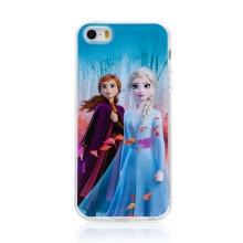 DISNEY kryt pre Apple iPhone 5 / 5S / SE - Ľadové kráľovstvo - Anna a Elsa - gumový