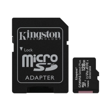 Pamäťová karta KINGSTON 128 GB Canvas select Plus micro SD XC (trieda 10, UHS-I, 100 MB/s) + adaptér