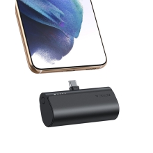 Externá batéria / powerbanka VEGER pre Apple iPhone - 5000 mAh - 20W - USB-C - čierna
