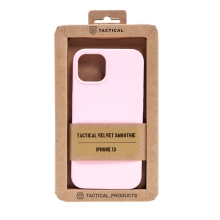 Kryt TACTICAL Velvet Smoothie pre Apple iPhone 13 - príjemný na dotyk - silikónový - ružový