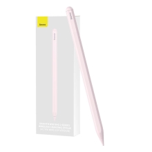 Dotykové pero / stylus BASEUS - aktívny dizajn - bezdrôtové nabíjanie - kompatibilný s ceruzkou - ružový