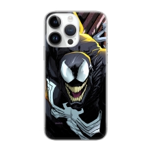 Kryt MARVEL pro Apple iPhone 14 Pro Max - Venom - gumový - černý