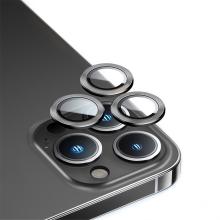 Tvrzené sklo (Temperd Glass) BENKS pro Apple iPhone 14 Pro / 14 Pro Max - na čočky kamery - černé