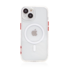 Kryt pre Apple iPhone 15 - Kompatibilný s MagSafe - plast / guma - priehľadný