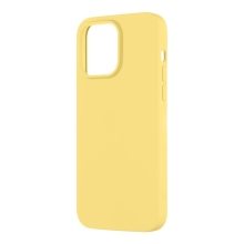 Kryt TACTICAL Velvet Smoothie pro Apple iPhone 14 Pro Max - příjemný na dotek - silikonový - banánově žlutý