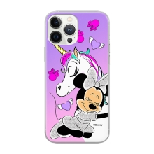 DISNEY kryt pre Apple iPhone 12 / 12 Pro - Minnie Mouse - Minnie a jednorožec - gumový
