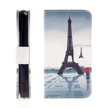 Puzdro na stojan pre Apple iPhone 4 / 4S, priestor na dokumenty - Eiffelova veža