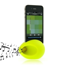 Hudební zesilovací vajíčko a stojan pro Apple iPhone 4 / 4S - zelený