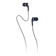 Slúchadlá MAXLIFE s mikrofónom pre Apple iPhone / iPad / iPod a iné zariadenia - slúchadlá do uší - čierne