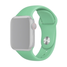 Řemínek pro Apple Watch 41mm / 40mm / 38mm - velikost S / M - silikonový - mátově zelený