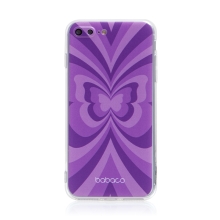 Kryt BABACO pro Apple iPhone 7 Plus / 8 Plus - Motýlí efekt - gumový - fialový