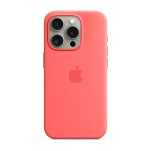 Originální kryt pro Apple iPhone 15 Pro - MagSafe - silikonový - světle melounový