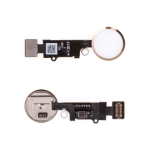 Obvod tlačítka Home Button pro Apple iPhone 8 / 8 Plus - bílé / zlaté - kvalita A+