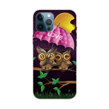 Kryt pro iPhone 12 Pro Max - gumový - zamilované sovičky
