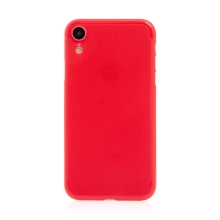 Kryt / puzdro pre Apple iPhone Xr - ochrana objektívu - ultratenký - plast - matný - červený