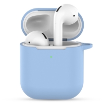 Pouzdro / obal pro Apple AirPods 2019 s bezdrátovým pouzdrem - silikonové - modré