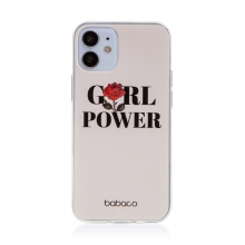 Kryt BABACO pro Apple iPhone 12 mini - gumový - GIRL POWER