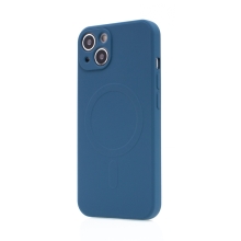 Kryt pre Apple iPhone 13 - Podpora MagSafe - silikónový - modrý