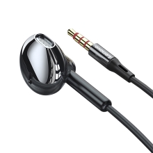 Sluchátka LENOVO s tlačítkem a mikrofonem pro Apple zařízení - černá