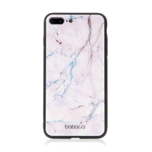 Kryt BABACO pro Apple iPhone 7 Plus / 8 Plus - skleněný - růžový mramor