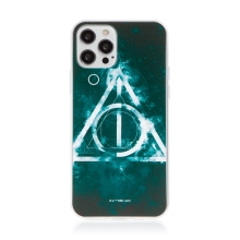 Kryt Harry Potter pre Apple iPhone 12 / 12 Pro - gumový - Relikvia smrti - čierny