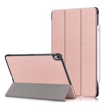Pouzdro / kryt pro Apple iPad Air 4 / 5 (2022) - funkce chytrého uspání - umělá kůže - Rose Gold růžové