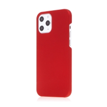 Kryt pro Apple iPhone 12 / 12 Pro - plastový - měkčený povrch - červený