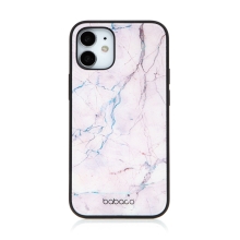 Kryt BABACO pro Apple iPhone 12 mini - skleněný - růžový mramor