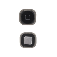 Tlačítko Home Button se silikonovou podložkou pro Apple iPod touch 5.gen. / 6.gen. - černé - kvalita A+