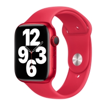 Originální řemínek pro Apple Watch Ultra 49mm / 45mm / 44mm / 42mm - silikonový - červený