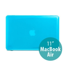Tenké ochranné plastové puzdro pre Apple MacBook Air 11.6 - lesklé - svetlo modré