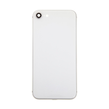 Zadní kryt / sklo pro Apple iPhone 8 - náhradní - bez loga - Silver stříbrný
