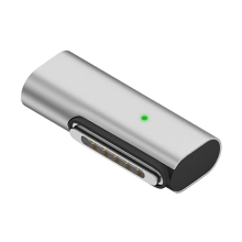 Přepojka / redukce pro Apple MacBook - USB-C / MagSafe 3 - kovová - stříbrná - lomená